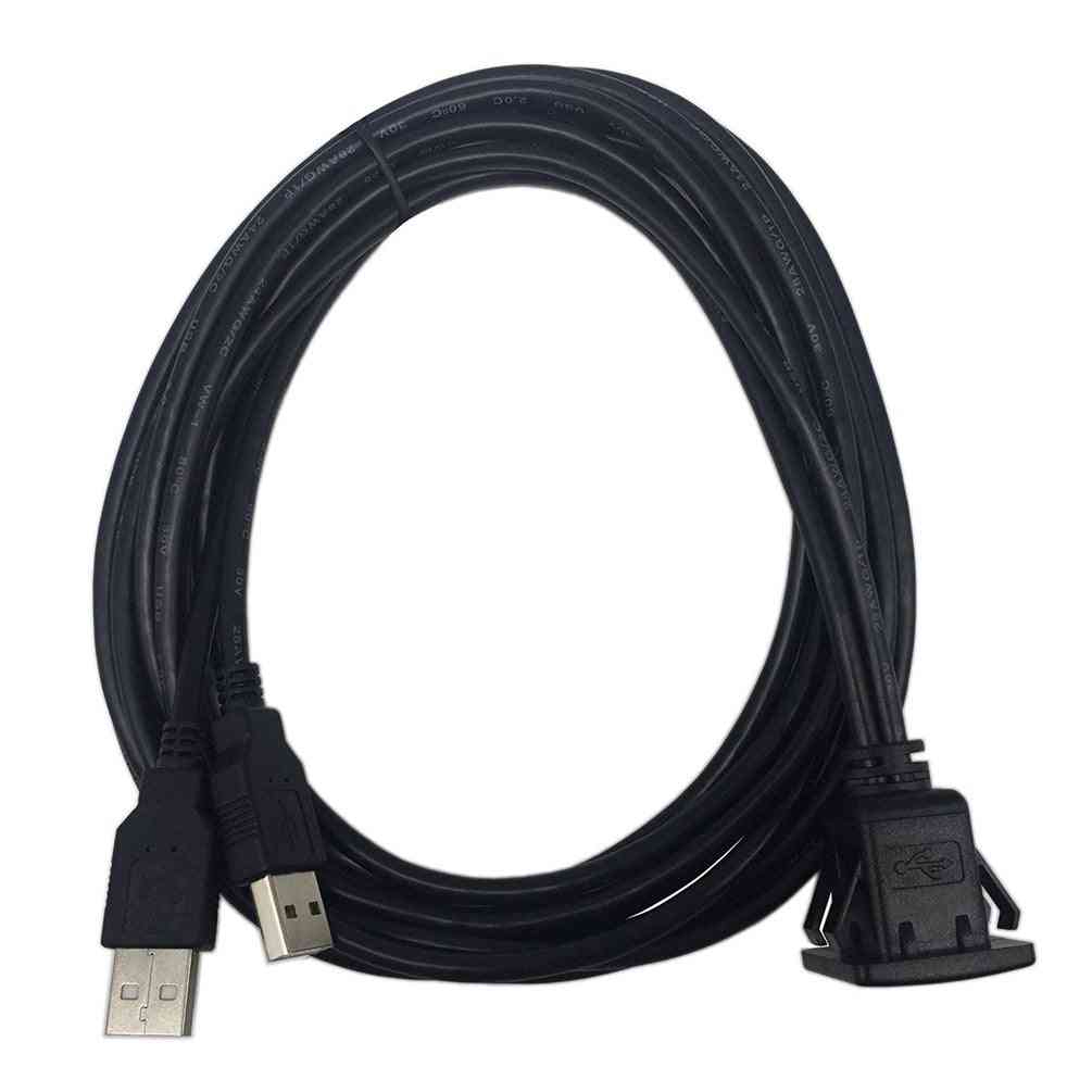 Podwójny / pojedynczy kabel przedłużający USB do montażu na panelu deski rozdzielczej