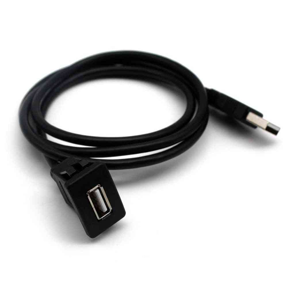 Podwójny / pojedynczy kabel przedłużający USB do montażu na panelu deski rozdzielczej