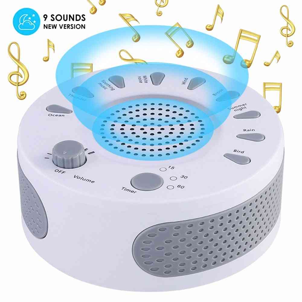 White Machine Light Sleep, Therapy Regulator With 9-plant Soothing Sound Device