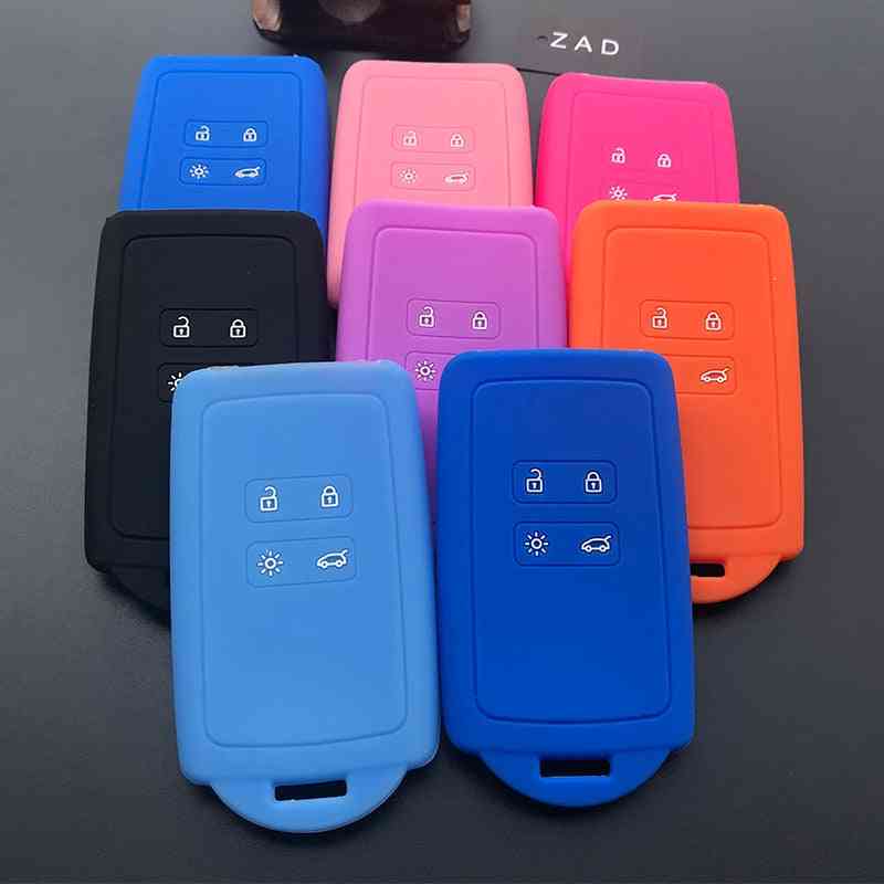 Silicone Rubber Car Key Case Cover, Button Card Smart Shell Set