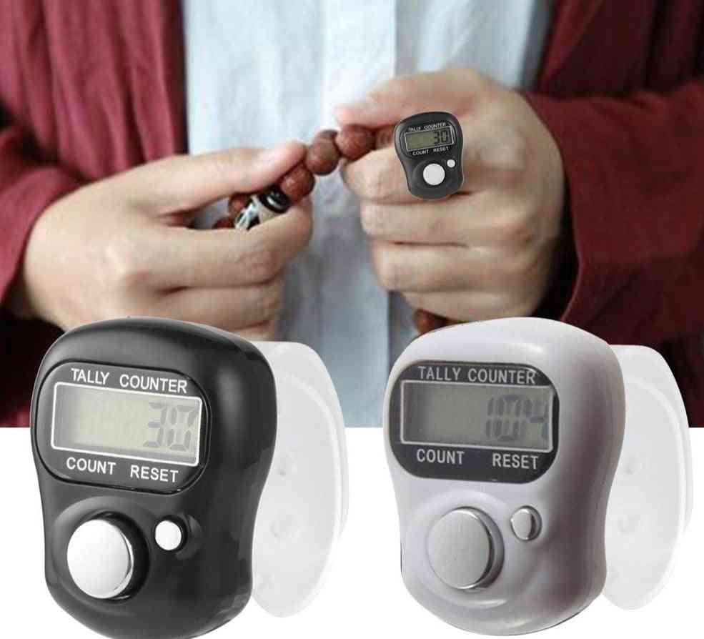 Electronic Digital Counter-mini Lcd Electronic Pedometer Handheld Ring Marking