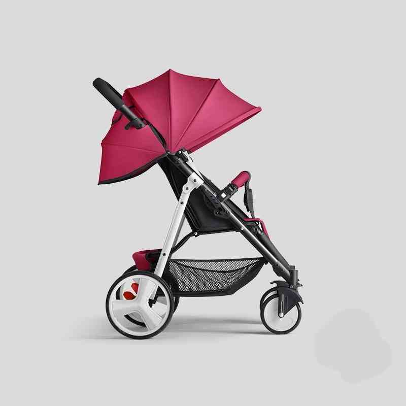 Hoher Landschaftswagen, leicht zusammenklappbarer Regenschirmwagen mit Tablettwagen