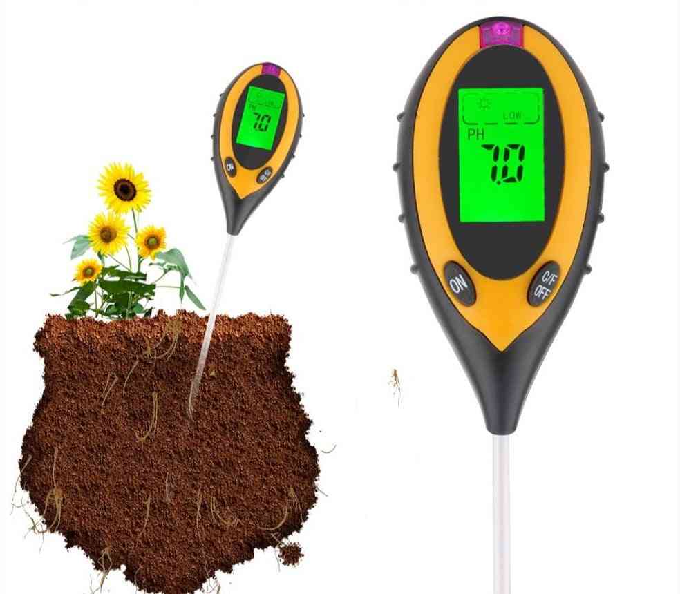 Soil Tester Humidity Detector-digital Ph Meter Soil Moisture Monitor Hygrometer