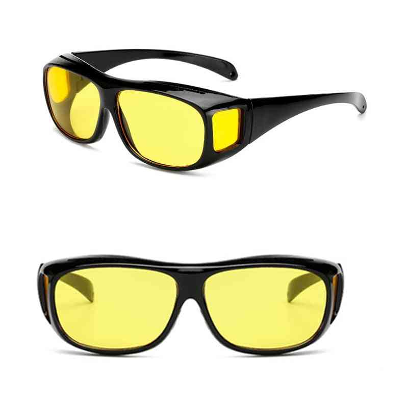 Sportske jahaće naočale za noćni vid, posvijetljene žute boje, zaštitne naočale za vjetar i zračenje