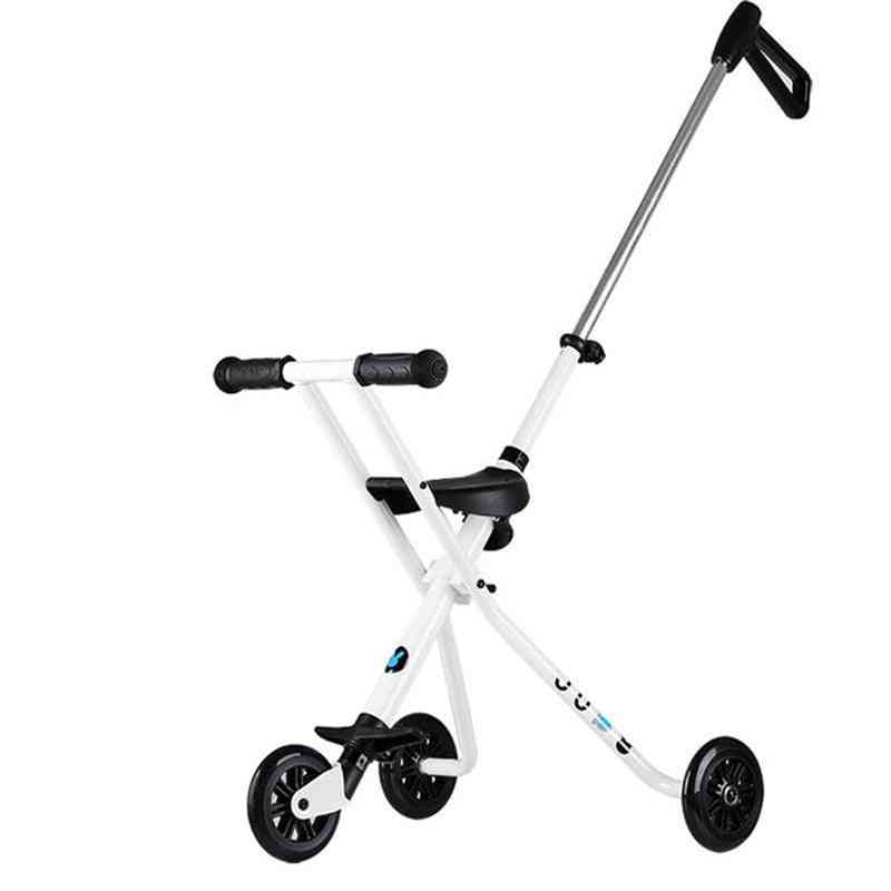 M-cro Style, Three-wheeled Trolley, Folding Portable Carts, Aluminum Bike Stroller