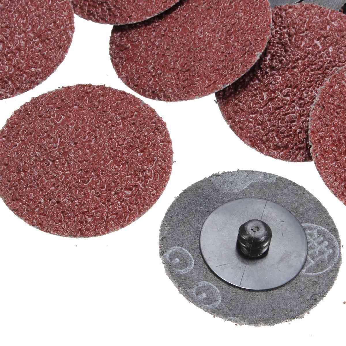 Sanding Discs Sandpaper 36 Grit 2'' Roll Lock Type R Roloc For Dremel Abrasive Tool