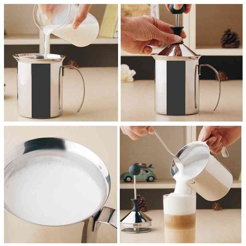 Elektryczny spieniacz do mleka ze stali nierdzewnej