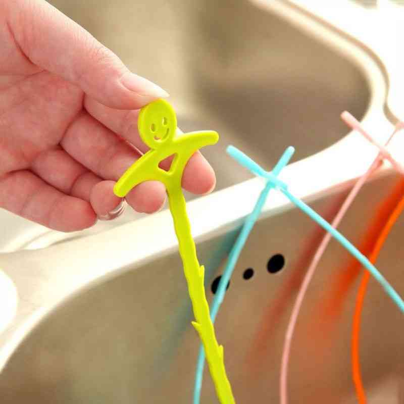 Sink Clogged Hair Cleaner Hook, Filter Catcher, Toilet Drain Cleaning, Practical Tools