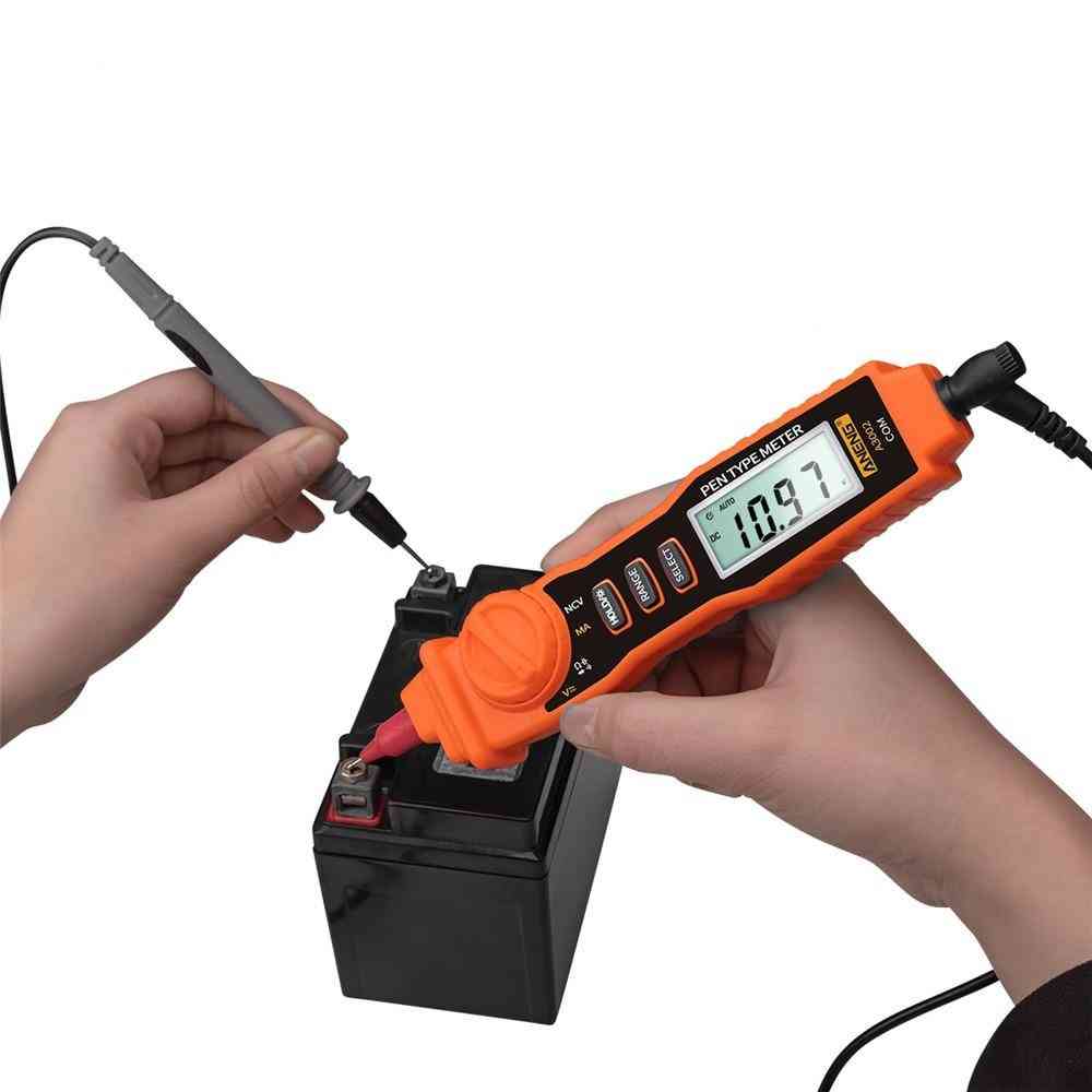 Digitale multimeter pen type 4000 telt met contactloze contactloze ac / dc spanningsweerstand diode continuïteitstester tool