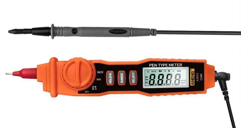 Digital multimeter penna typ 4000 räknas med beröringsfritt verktyg för beröringsfri kontakt / växelström diode kontinuitetstestverktyg