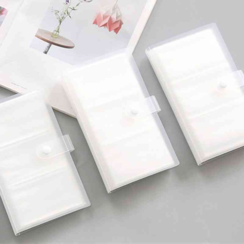 Transparent Cover, Business Card Holders For Ticket Collection Clip
