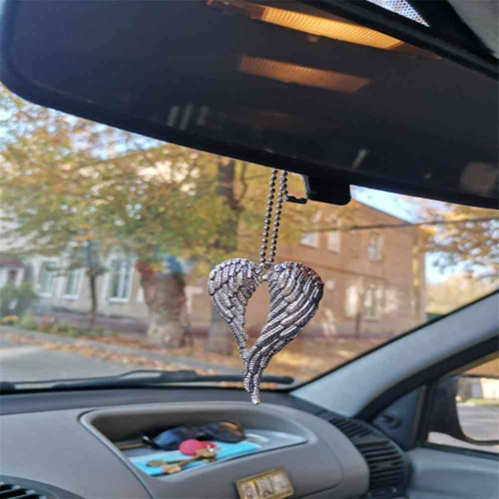Car Pendant Angel Wing Rearview Mirror Decoration
