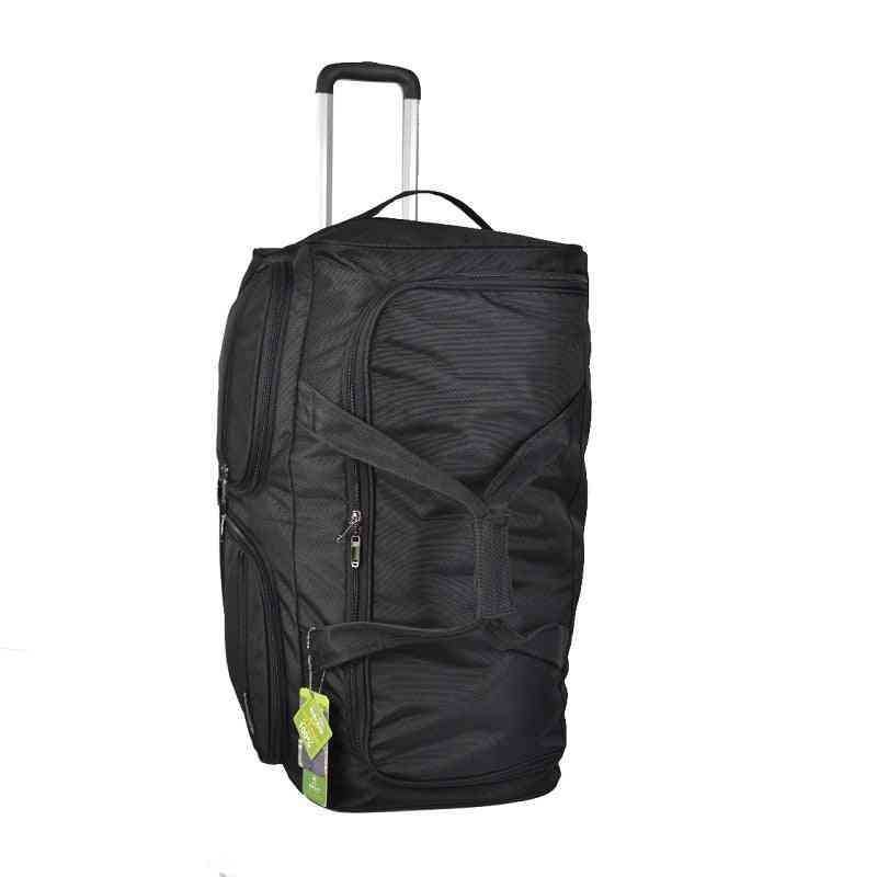 Large Capacity Shoulders Travel Bag, Rolling Luggage Backpack