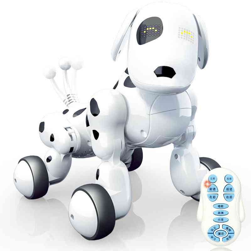 Télécommande Robot Chien Électronique Pet Jouet Intelligent Intelligent Sans Fil RC Pet Parlant Enfants Cadeau (Blanc)