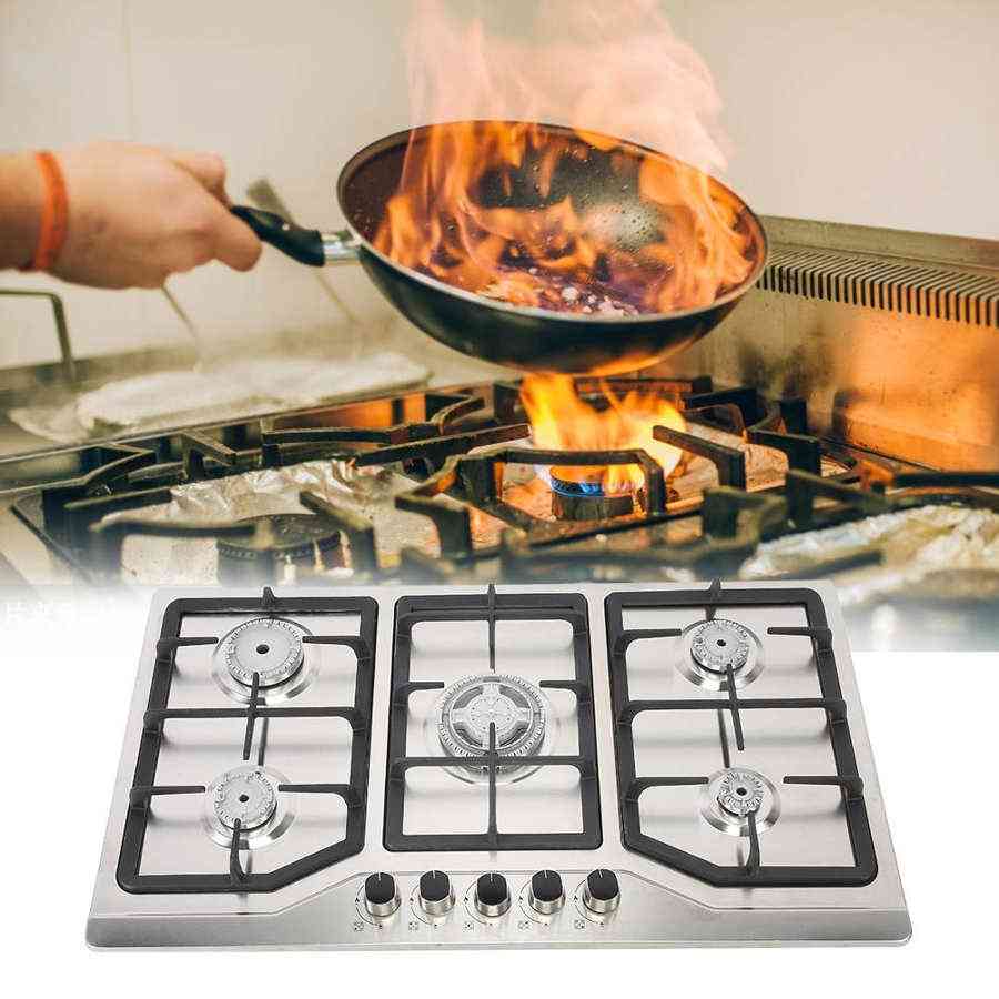 Embedded Multi-oven Gas Stove Household Bright Fire Stainless Steel Gas Stove