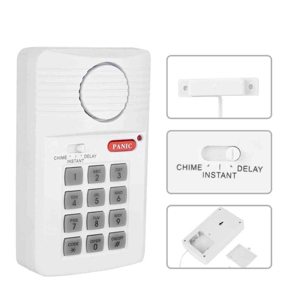 Door Alarm Security Keypad With Panic Button For Home, Office