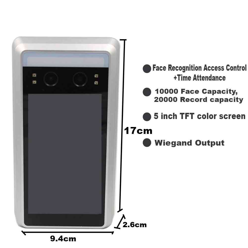 Wifi Dynamic Facial Access Control Time And Attendance Machine