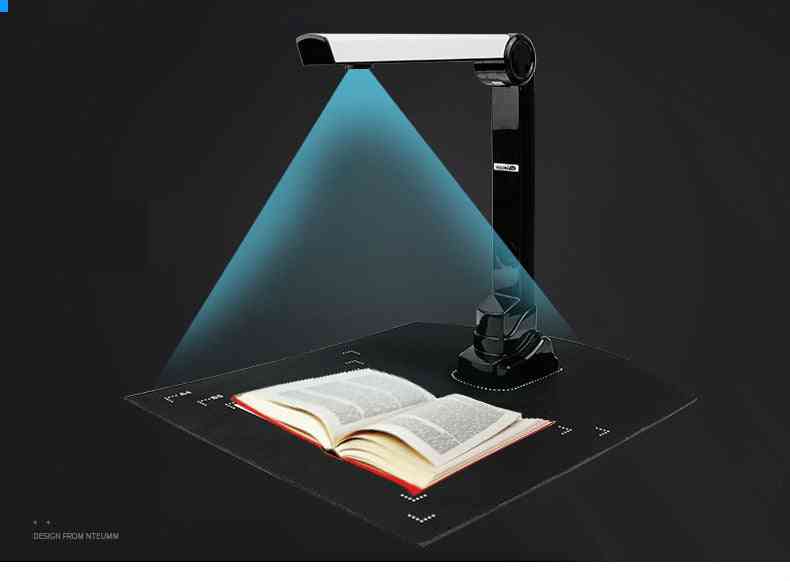 A4 Visual Presenter Definition Speed Bank Office Book Fast Hd Portable File Painting Document Continuous Photographer Scanner