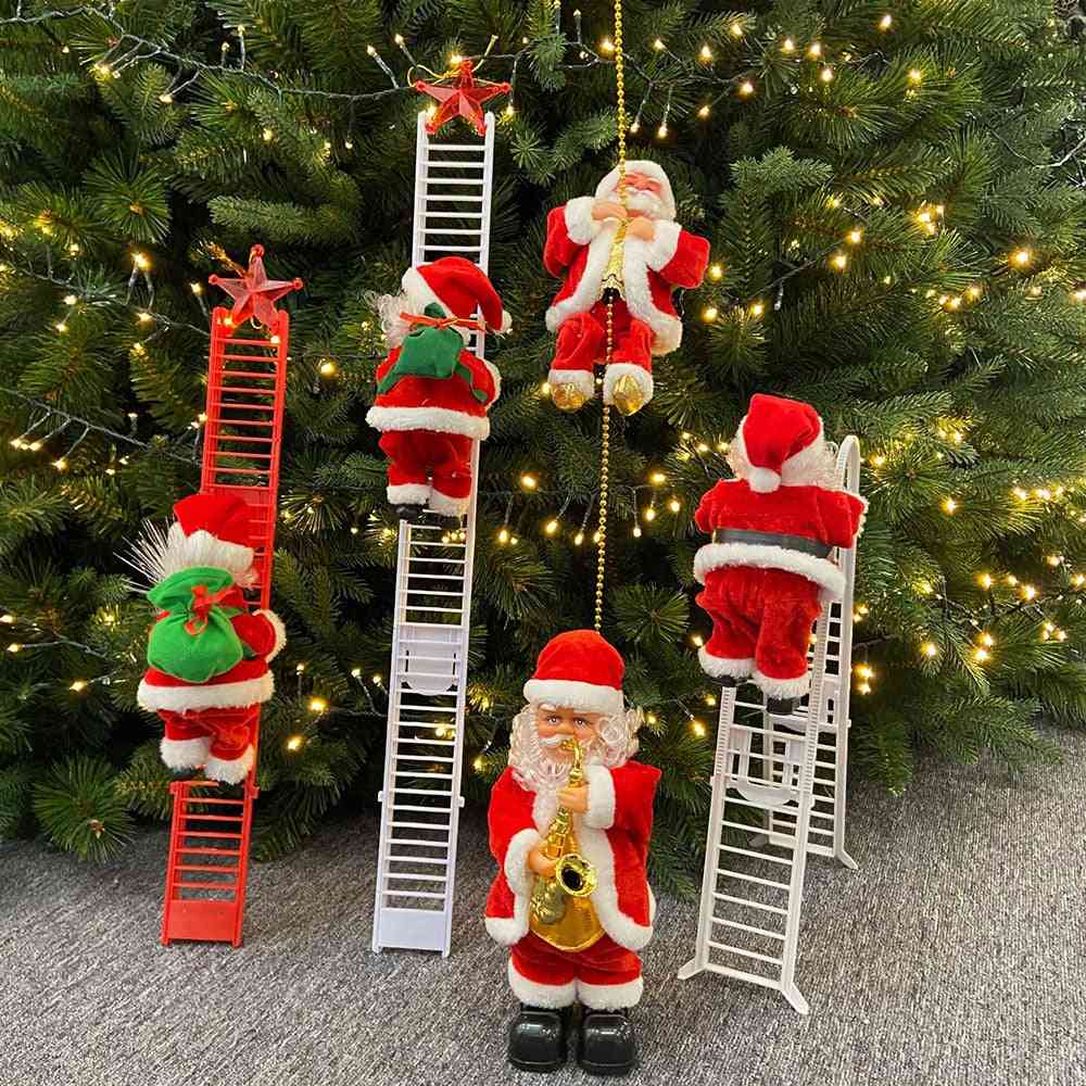 Electric Climbing Santa Doll Toy