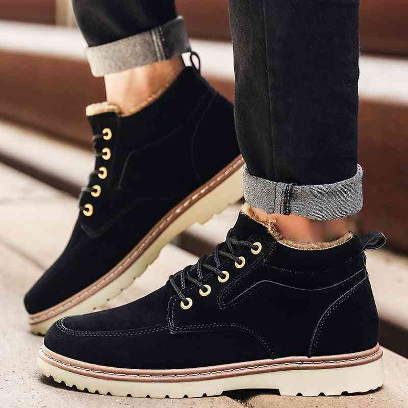 Genuine Leather Ankle Winter Work, Military & Snow Boots For Men