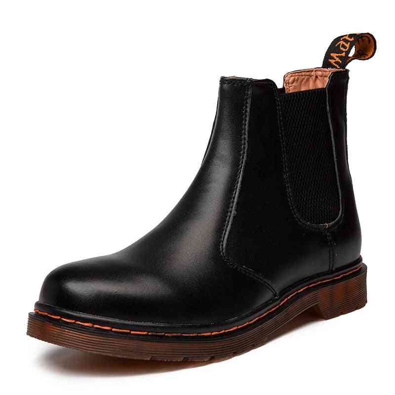 Autumn, Winter Leather Chelsea Comfortable Casual Boots