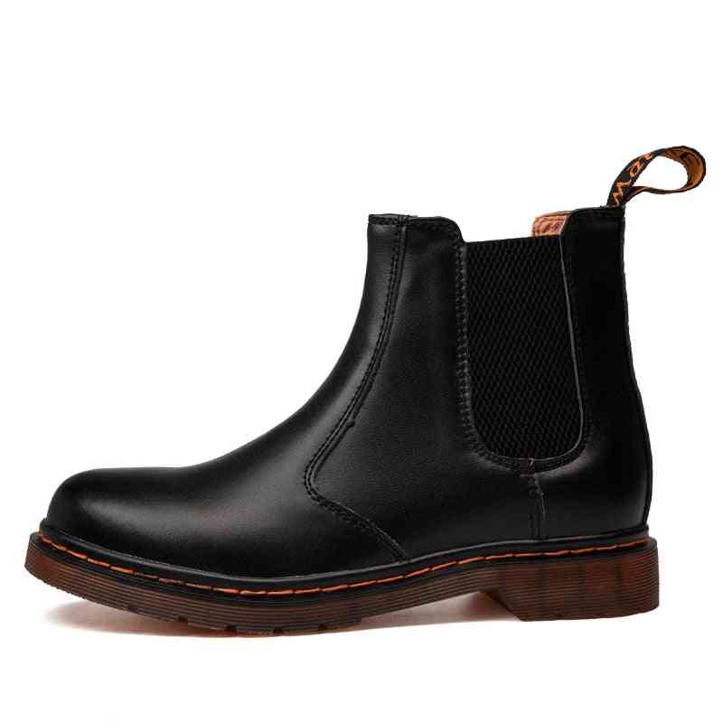 Autumn, Winter Leather Chelsea Comfortable Casual Boots