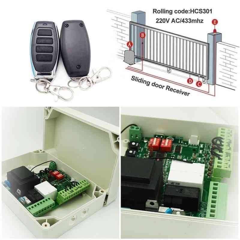 433mhz Remote Control, Wireless Transmitter And Receiver For Sliding Door