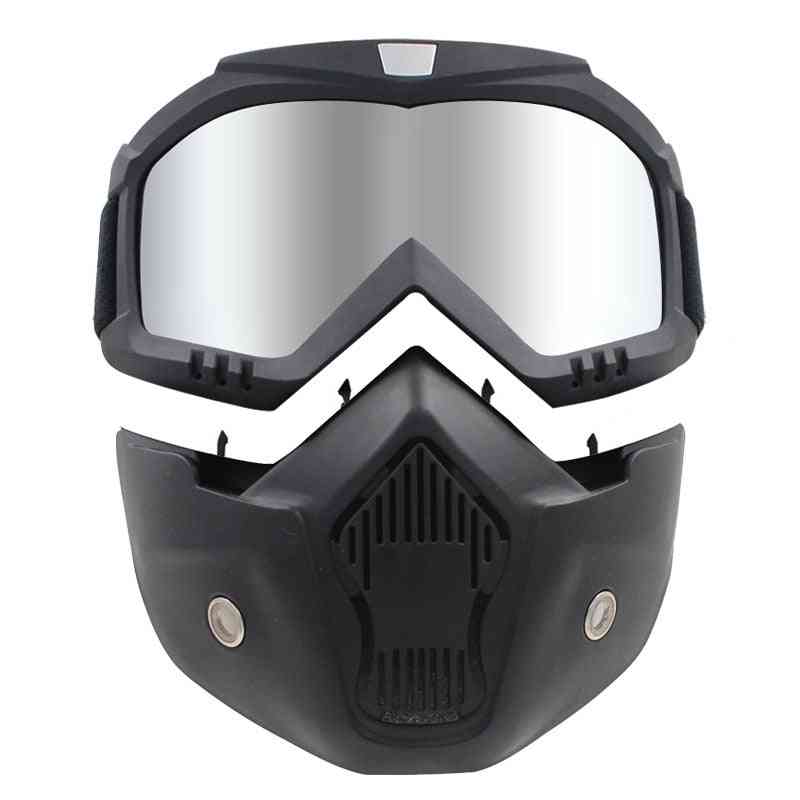 Hombres mujeres esquí máscara de snowboard y gafas de esquí para motos de nieve