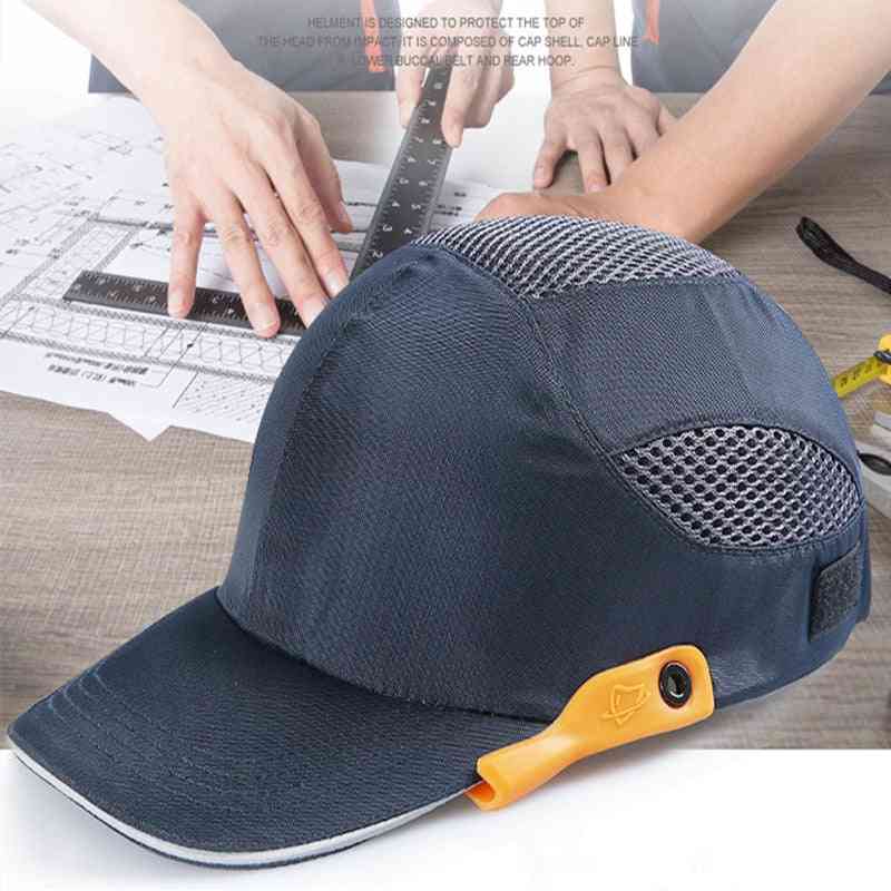 Safety Bump Cap With Reflective Stripes - Lightweight And Breathable Hard Hat