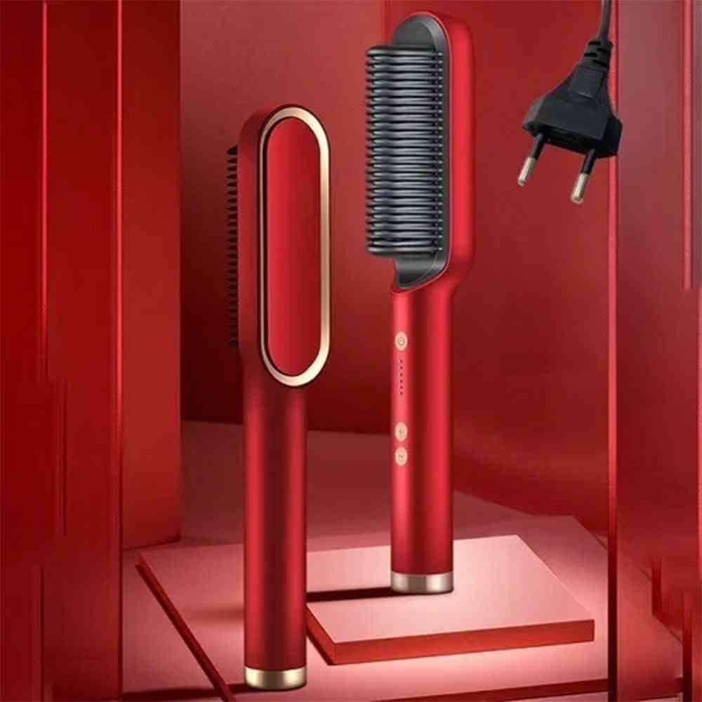 Straightening Heating Combs, Men Beard Hair Straightener Brush