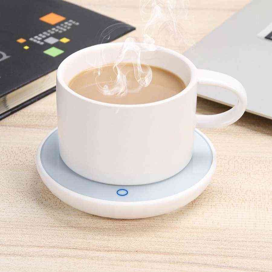Kancelářský ohřívač hrnek na kávu, zimní mléko, vyhřívaná podložka na šálek čaje