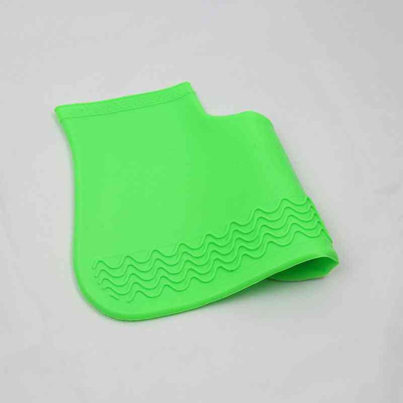 Silicone Reusable Latex Waterproof Rain Shoes Covers, Slip-resistant Rubber