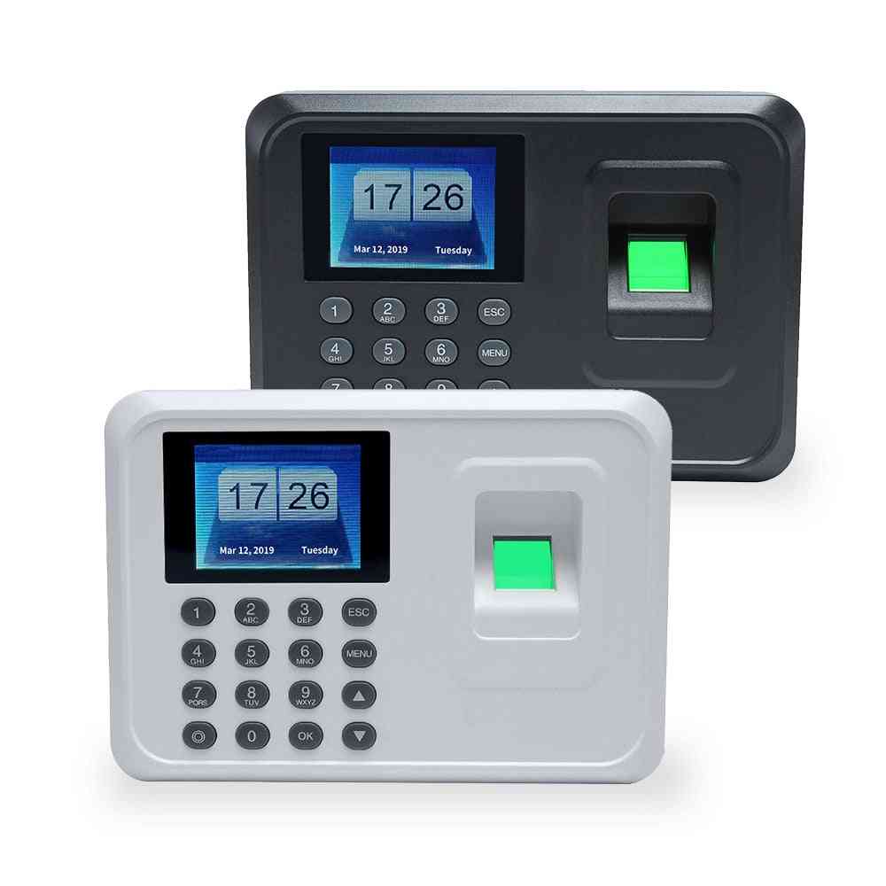 Biometrinen sormenjälkien ajankäyttöjärjestelmän kellotallennin