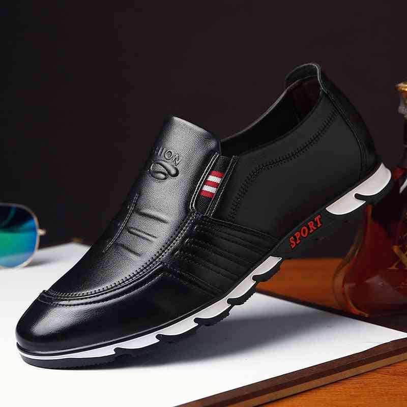 Men's Dress Spring Leisure Fashion Lace-up Leather Shoes