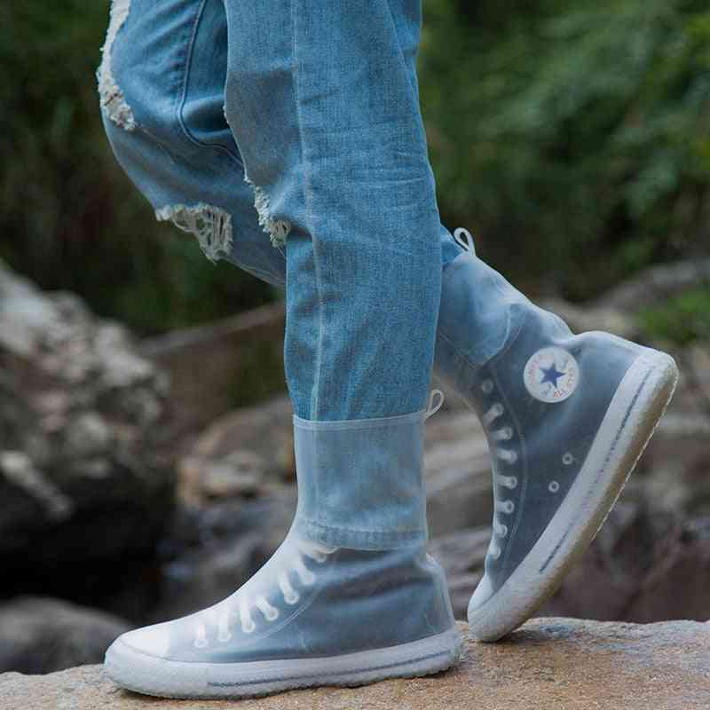 Waterproof Reusable High Rain Shoe Cover, Anti-skid Dustproof Shoes Covers