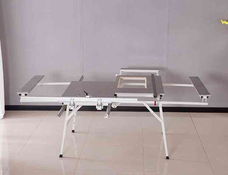 Schiebetischsäge einfache Säge Paneelsäge Aluminium Tischkreissäge Doppelsägen um 45 Grad kippbar
