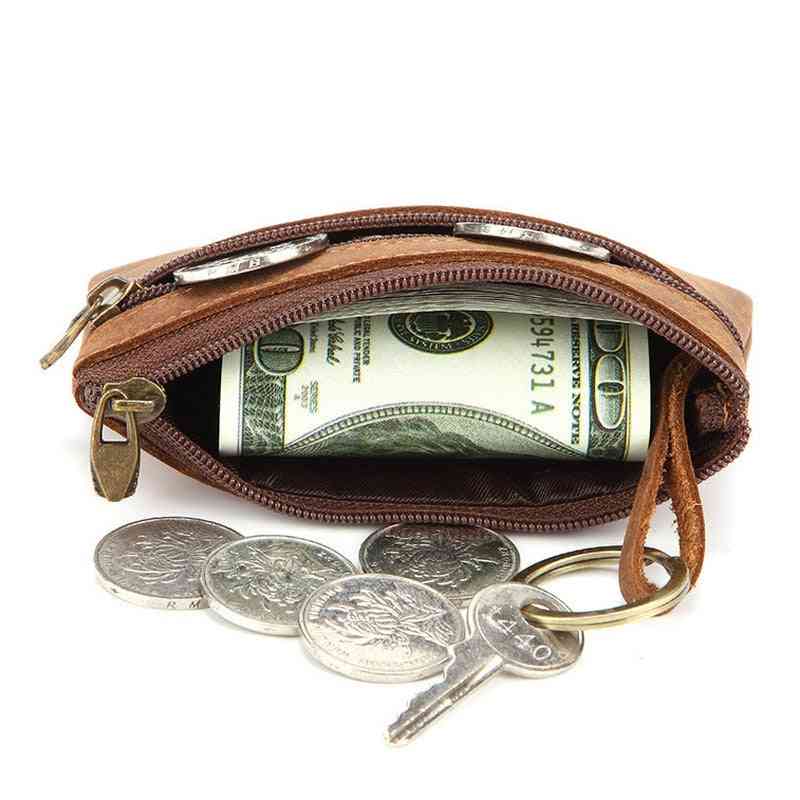 Crazy Horse Leather Coin Purse