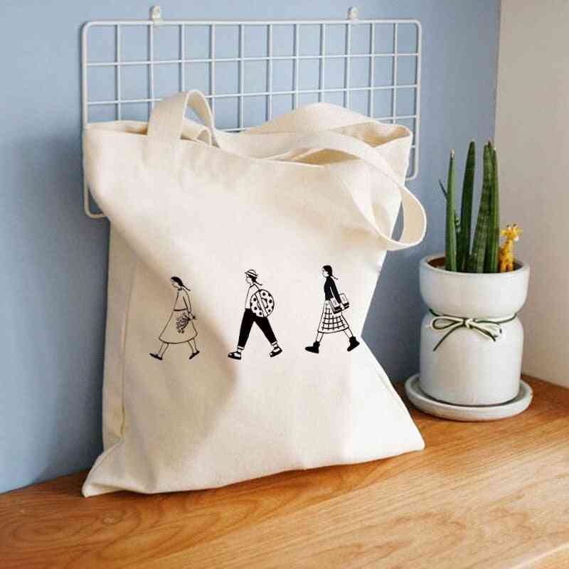 Women Handbags, Cotton Cloth Shoulder Shopper Bags