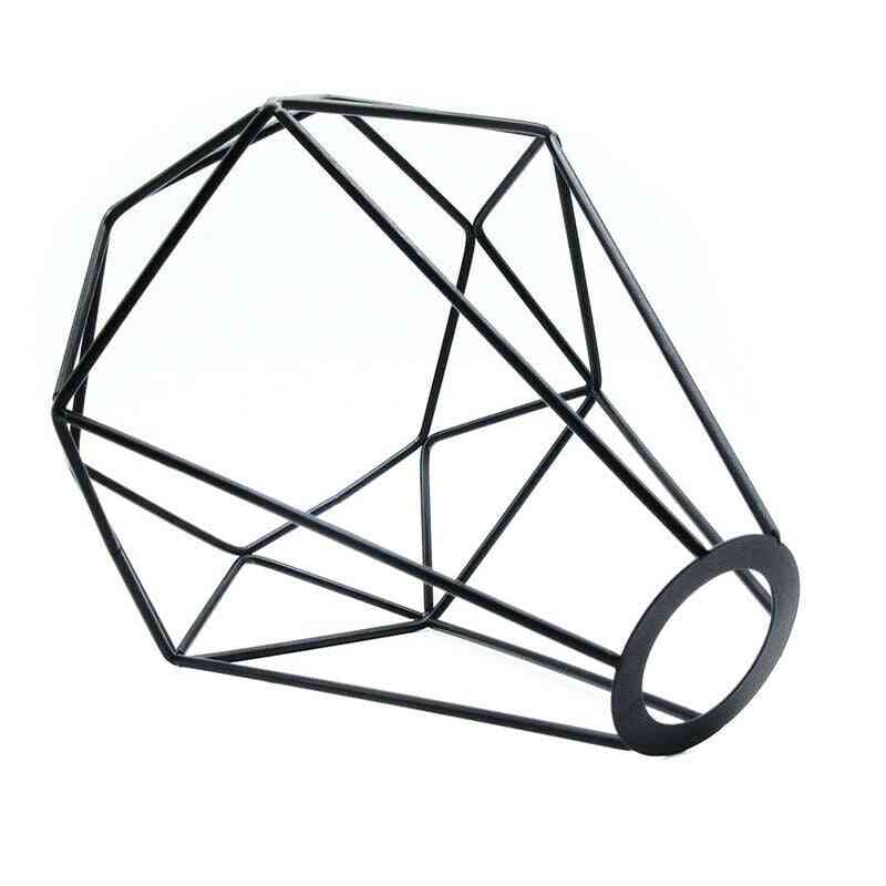 Retro Pendant Light Lampshade-decorative Cage Shape Frame