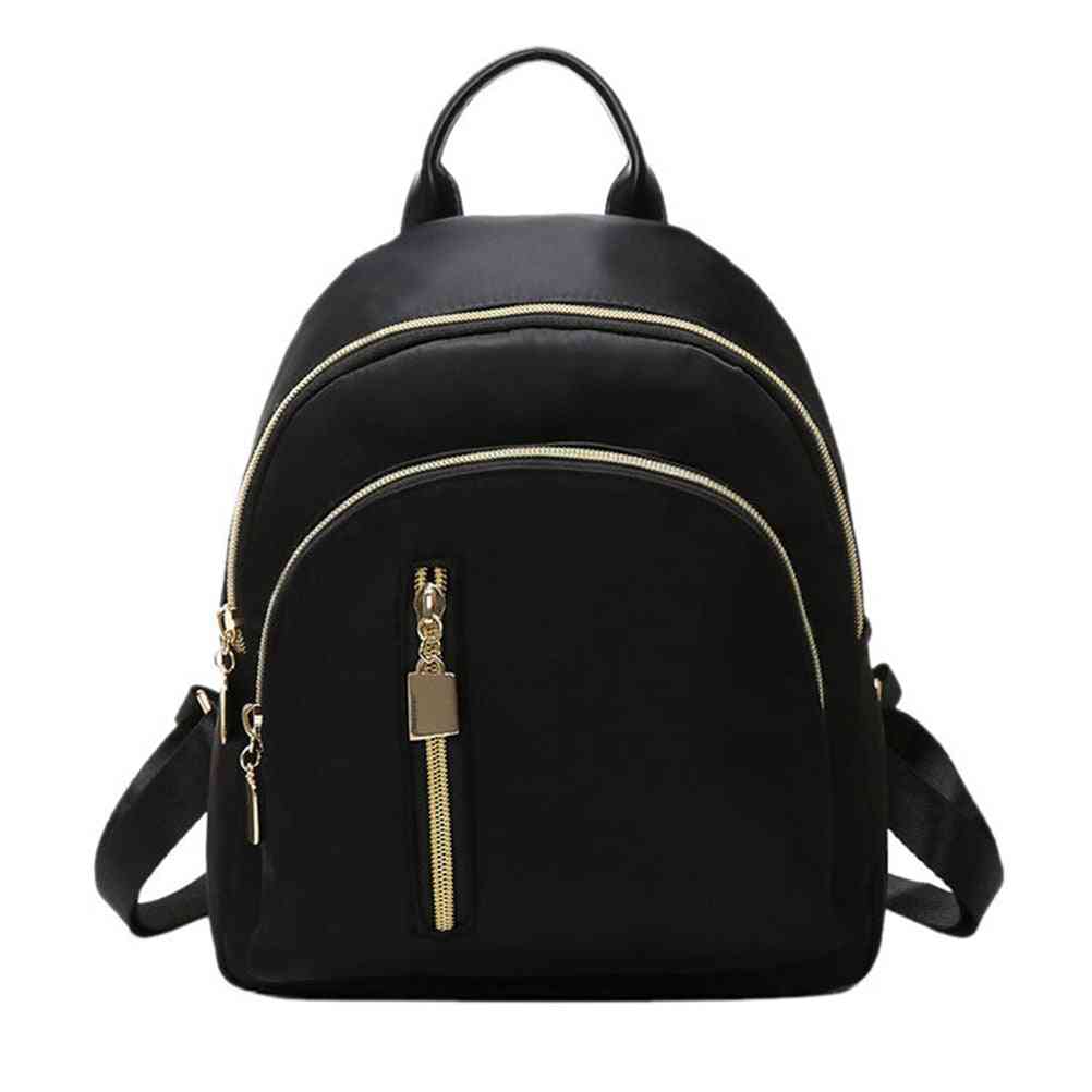 Small Travel Backpacks, Zipper Closure Oxford Daypack Schoolbag