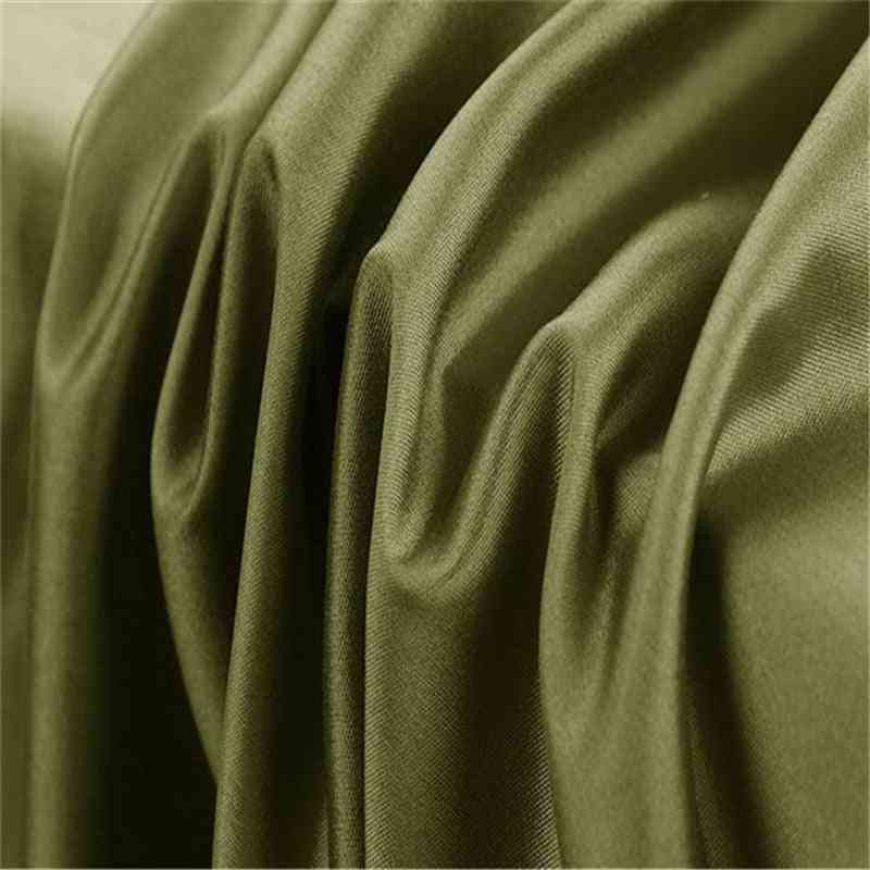 Silk Blend Wool Satin Fabric For Women Clothes