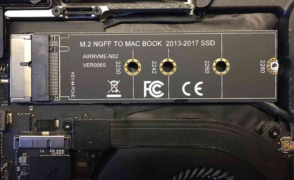 M.2 Nvme Ssd Convert Adapter Card For Macbook Air Pro Retina 2013-2017 Nvme