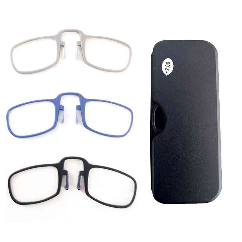 Unisex Mini Reading Glasses With Nose Clip