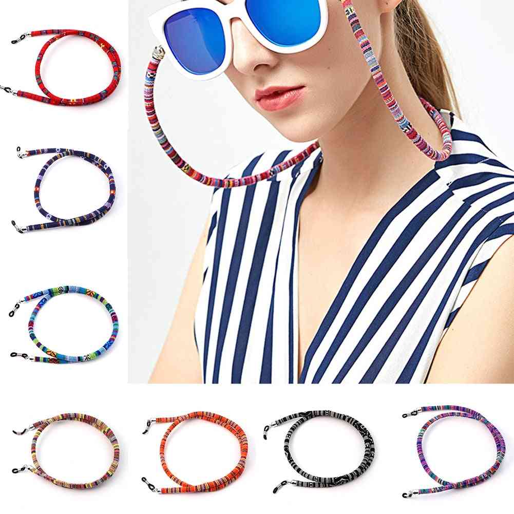 Ethnic Style Eyeglass, Sunglasses Cotton Neck String Retainer Cord Strap
