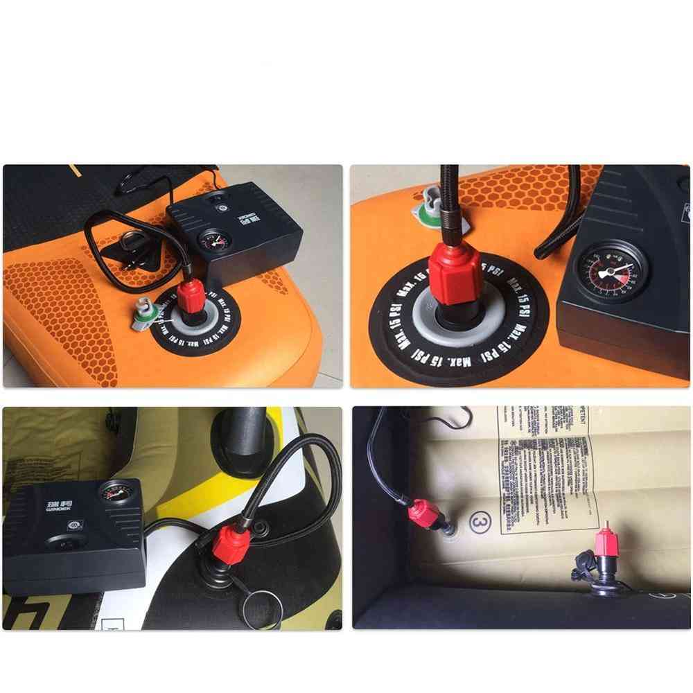 Car Pump Bed Pool Row Adapter Inflatable Rowing Boat Air Valve Adaptor