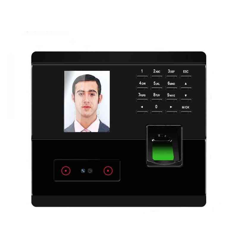 Tcp / ip usb, ansikte och fingeravtryck, lösenordskontroll, tidsklocka biometrisk