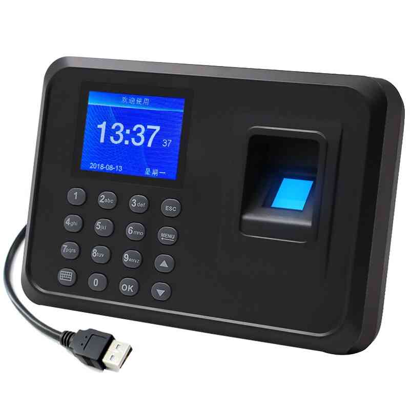 Máquina de atendimento biométrico de impressão digital USB para funcionários