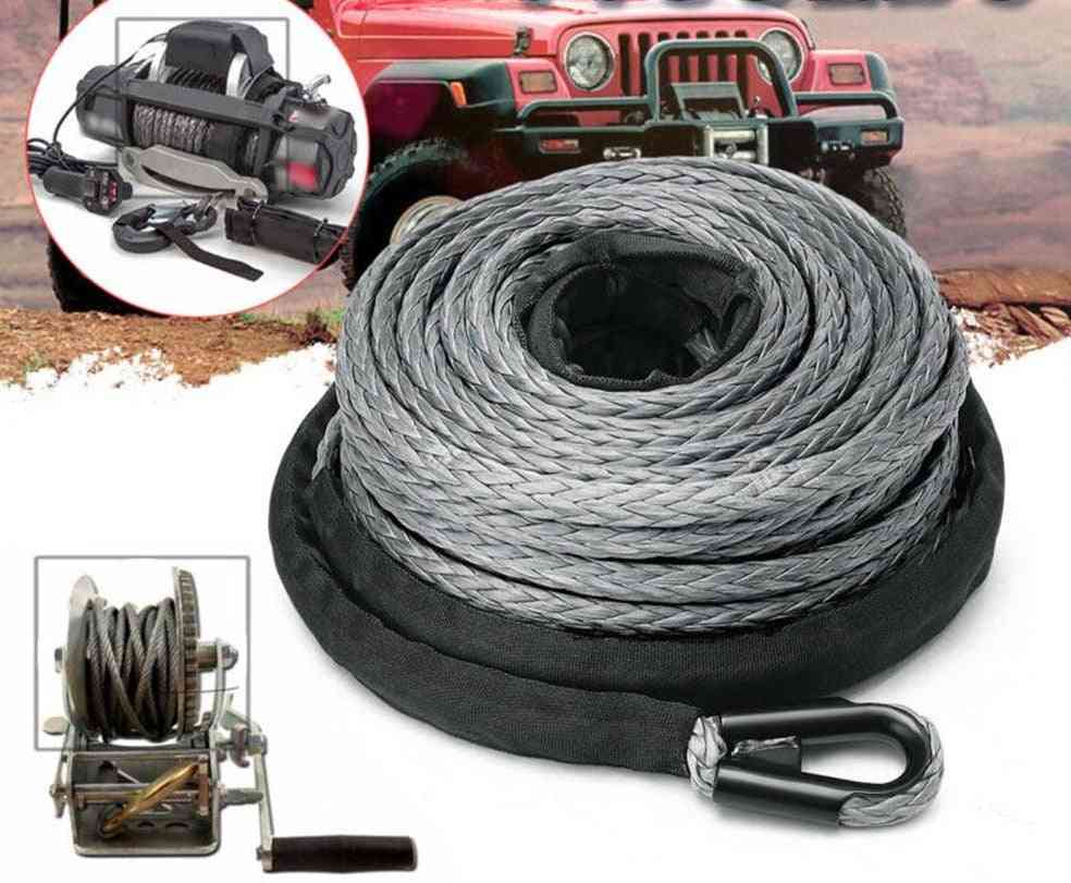 High Strength Synthetic Winch Line Cable Rope Tow Cord With Sheath