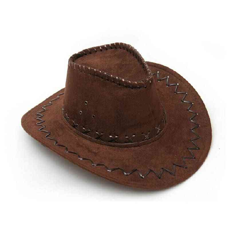 Western  Women Men's Vintage Cowgirl Cowboys Hat