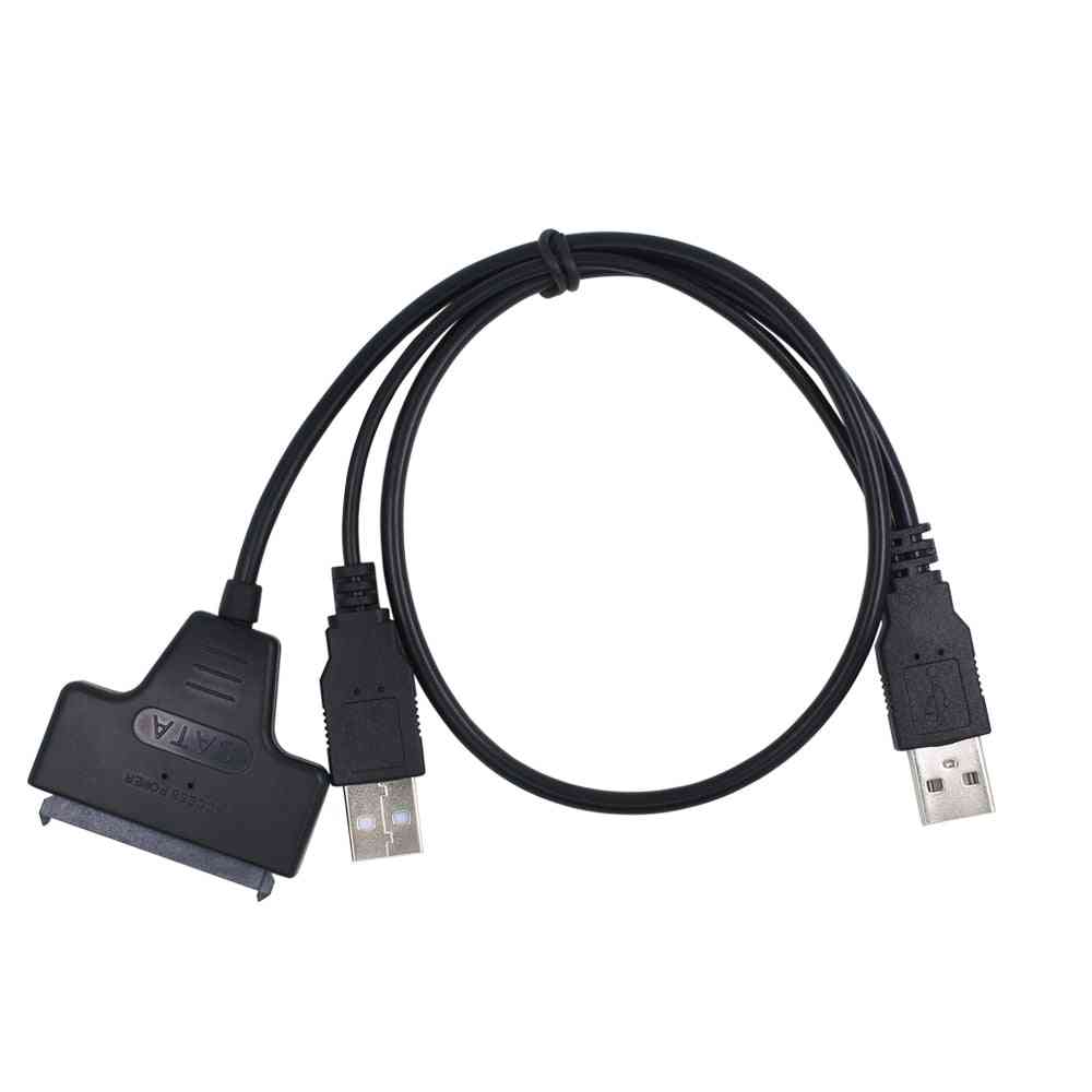 External Hard Drive Converter- Usb 2.0 To 22 Pin Sata Adapter Cable